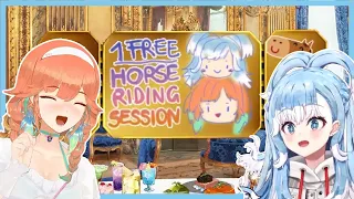 Kiara gives Kobo horse riding ticket and she wanna visit Indonesia next year【EngSub】