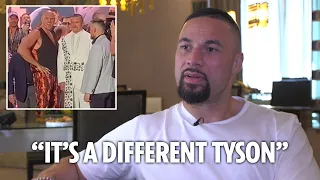 Joseph Parker reacts to Tyson Fury's refusal to look at Usyk during face off