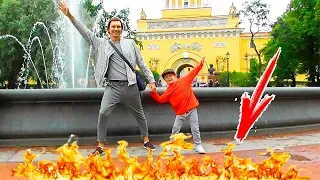 Пол это лава челлендж для Дамиана в Питере (Продолжение - Вторая серия) / Floor is lava challenge