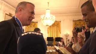 Tom Hanks talks future of America at Medal of Freedom ceremony