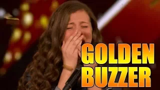 Angelina Green Golden Buzzer 13-Year-Old Singer America's Got Talent 2017 Audition【GTF】