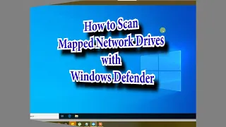 Enable scan mapped drives - How to Scan Mapped Network Drives with Windows Defender