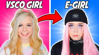 VSCO GIRL TO E GIRL TRANSFORMATION!