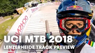 Rachel Atherton Rides The Lenzerheide World Champs DH Track | UCI MTB 2018