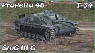 T-34 • StuG III G • Progetto 46 • WoT Blitz *SR