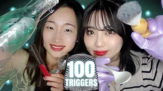 【ASMR】飽き性の人向け！10分で100種類の音😪[@hopeful_asmrコラボ]