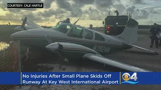 Small Plane Skids Off Runway At Key West Airport