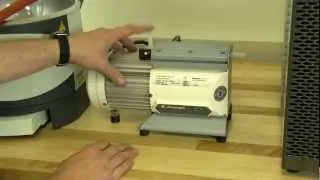 The PolyScience Rotary Vacuum Evaporator: Attaching the Vacuum Pump (2 of 6)