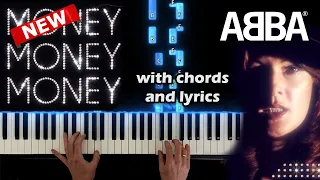 ABBA - Money Money Money - NEW piano tutorial with chords and lyrics