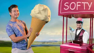 सबसे बड़ी सोफ्टी | World's Biggest Softy Ice Cream | Hindi Comedy | Pakau TV Channel