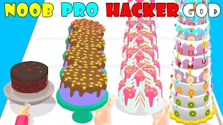 NOOB vs PRO vs HACKER vs GOD - Cake Stack!