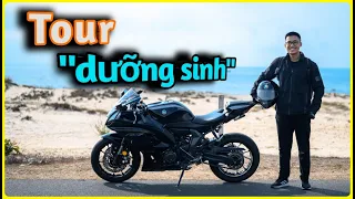 Chạy tour cuối tuần với Yamaha R7 độ pô Akrapovic - chất âm quá tê ! | R7 Akarovic racing line sound