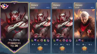 YU ZHONG SPELL VAMP BUILD WINSTREAK MCL CHAMPION! | YU ZHONG EMBLEM SET