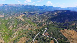 Автодорога Алушта-Судак. По горному серпантину вдоль моря.