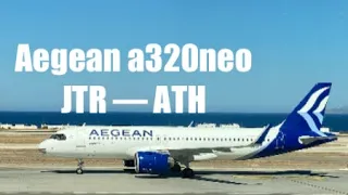 Flight report || Santorini (JTR) to Athens (ATH) Aegean a320neo Economy Class