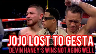 Jojo Diaz LOSE upset vs Mercito Gesta. Devin Haney Victories NOT AGING WELL.