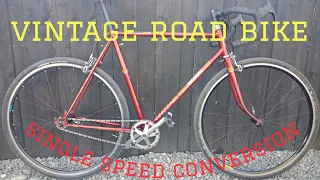 Vintage bike to single speed Restoration