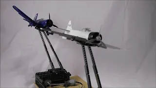 COBI - Zero vs. Corsair - in motion - first test - brickfictionworld