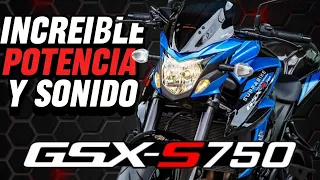 Suzuki GSX-S750 Su Potencia Se Combina Con Su Increíble Sonido 💥