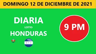 Diaria 9 PM honduras loto costa rica La Nica hoy domingo 12 de diciembre de 2021 loto tiempos hoy