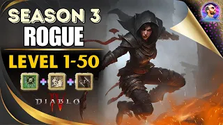 Diablo 4 ~ The NEW ROGUE Still Cooks!! Leveling Guide 1-50 Season 3