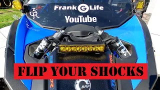 How to Flip Shocks on a Can Am X3 ep 136