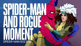 Spider-Man and Rogue love moment | Spider-Man