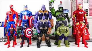 Marvel Titan Hero Toys Spider man, Hulk, Iron man, Captain America vs Thanos - Charles Hero Movie