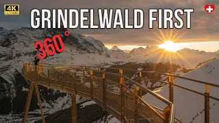 360 Grad video of the famous Grindelwald First Walk in Switzerland