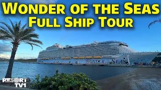 Wonder of the Seas Full Ship Tour and Walkthrough 2023 - Royal Caribbean