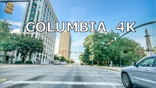 Columbia 4K - Driving Downtown - South Carolina - USA