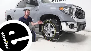 etrailer | Titan Chain Diamond Alloy Snow Tire Chains Installation - 2020 Toyota Tundra
