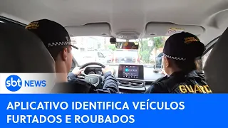 Novo aplicativo ajuda na identificação de veículos furtados e roubados|#SBTNewsnaTV (19/04/24)