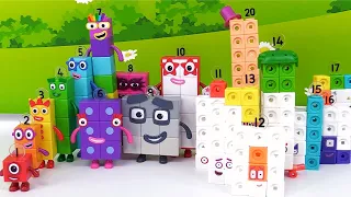 Learn Counting 1 to 20 with Numberblocks Mathlink Cube Activity Toy #counting