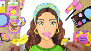 ASMR Doing Your Makeup with PAPER cosmetics 💄 Banana Skincare