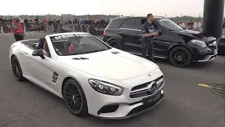 585HP Mercedes-AMG SL63 vs Mercedes-AMG S63 Coupe vs Liberty Walk GTR