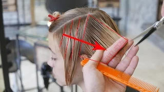 step by step short women's haircut with long fringe