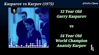 Kasparov talks about his first-ever game against Karpov when he was 12