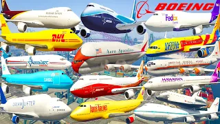 GTA V: Every Boeing Airplanes Port of Los Santos Best Extreme Longer Crash and Fail Compilation