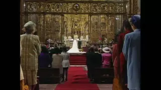 Royal Wedding, Seville 1995. HRH the Infanta Elena of Spain and Don Jaime de Marichalar.