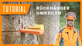 Rückhänger: Baum fällen mit Keilen I Tutorial der Bayerischen Staatsforsten