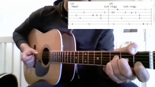 Fingerpicking blues part 2: Cocaine blues by Rev. Gary Davis - Guitar lesson