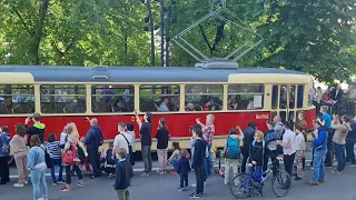 Парад ретро трамваев, Москва 04.06.2022