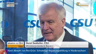 Horst Seehofer zur Regierungsbildung nach der Bundestagswahl am 16.10.17
