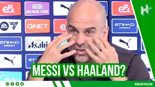 Do NOT compare Haaland with Messi! Pep says no one comes close to Argentine superstar