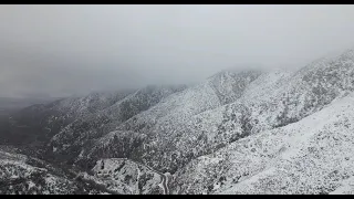 Mt Baldy Drone Footage (California Winter Storm)