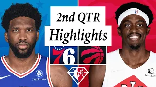 Philadelphia 76ers vs. Toronto Raptors Full Highlights 2nd QTR | 2021-22 NBA Season