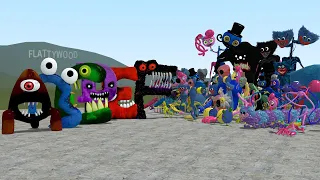 NIGHTMARE ALPHABET LORE VS ALL POPPY PLAYTIME CHARACTERS In Garry's Mod!