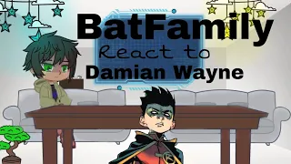 || 🦇Bat-Family react to Damian Wayne✨ ||1/?|| AU? || Esp/Eng ||DC Comics||Leer/Read description||