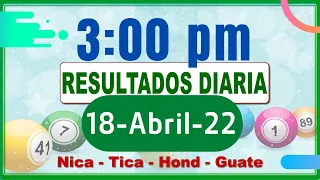 3 PM Sorteo Loto Diaria Nicaragua │ 18 Abril de 2022